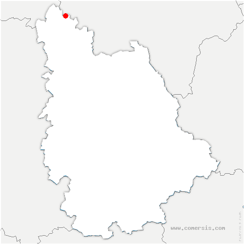 carte de localisation de Vézières