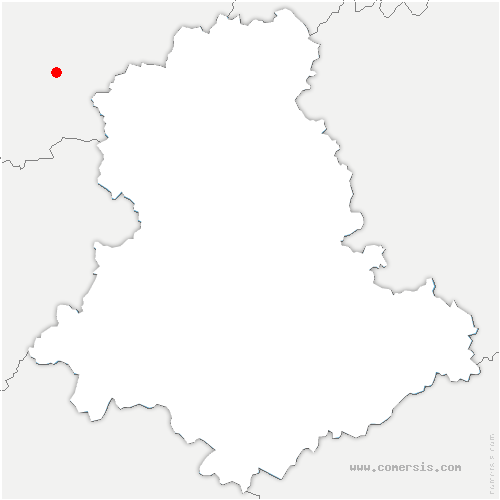 carte de localisation d'Azerables