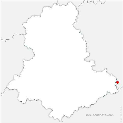 carte de localisation de Beaumont-du-Lac
