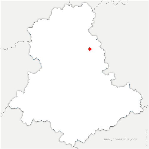 carte de localisation de Bersac-sur-Rivalier
