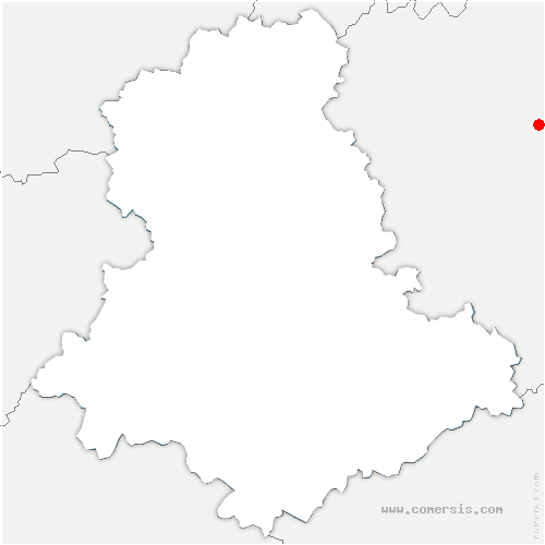 carte de localisation de Brigueuil