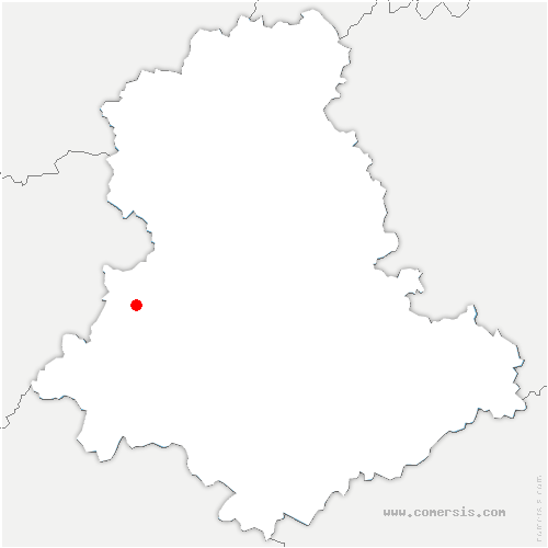 carte de localisation de Chaillac-sur-Vienne
