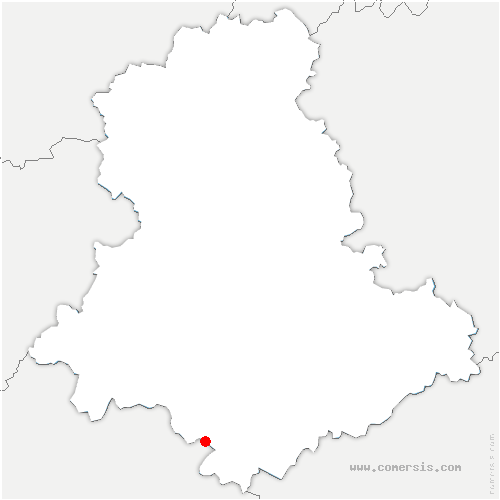 carte de localisation du Chalard