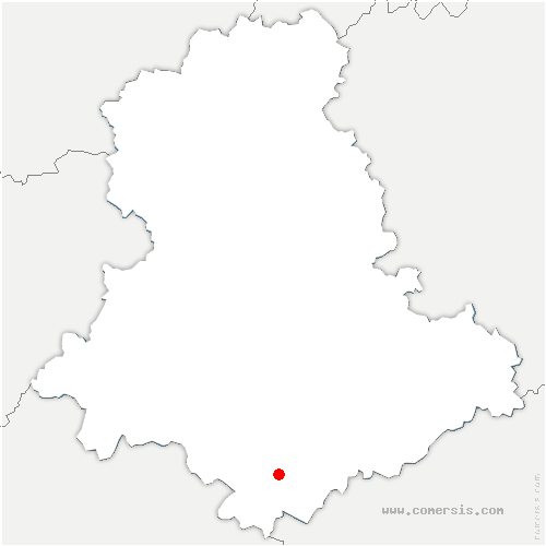 carte de localisation de Coussac-Bonneval