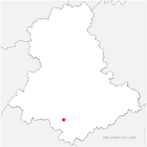 carte de localisation de Faux-la-Montagne