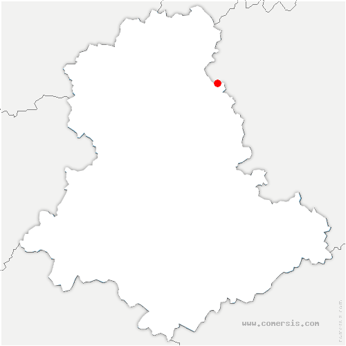 carte de localisation de Fromental
