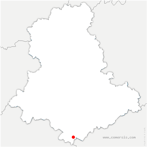 carte de localisation de Glandon
