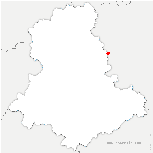 carte de localisation de Laurière