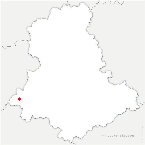 carte de localisation de Maisonnais-sur-Tardoire
