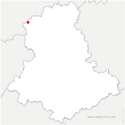 carte de localisation de Saint-Barbant