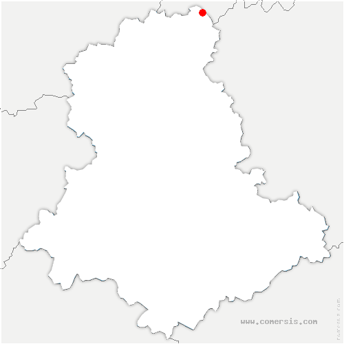 carte de localisation de Saint-Georges-les-Landes