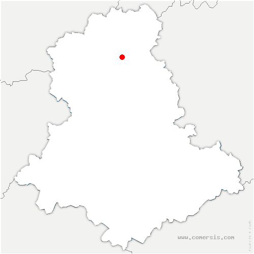 carte de localisation de Saint-Hilaire-les-Courbes