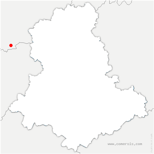 carte de localisation de Saint-Maurice-la-Souterraine