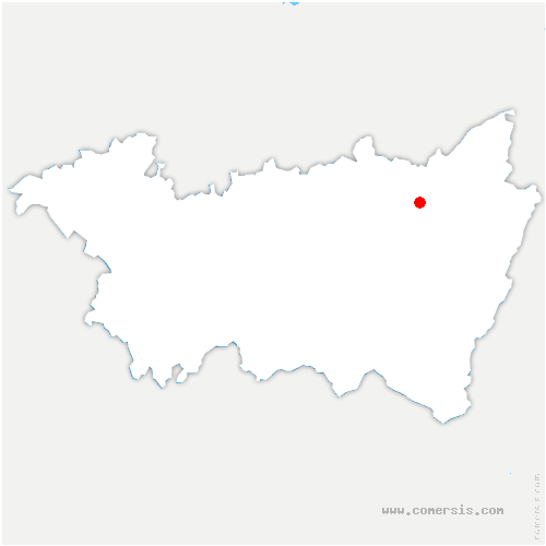 carte de localisation de la Bourgonce