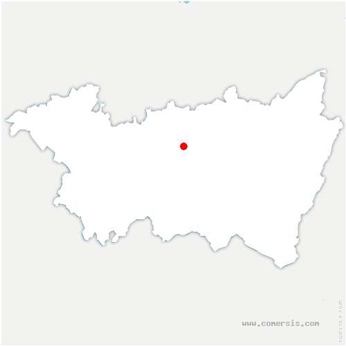 carte de localisation de Bouxières-aux-Bois