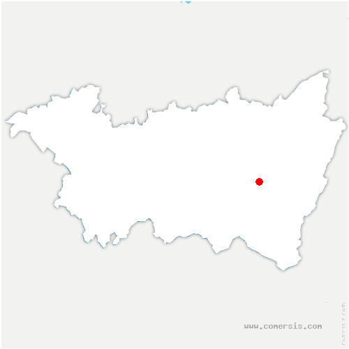 carte de localisation de Breuvannes-en-Bassigny