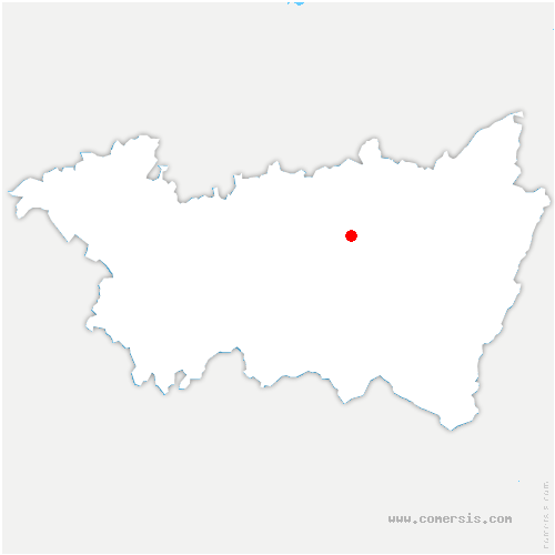 carte de localisation de Chalvraines