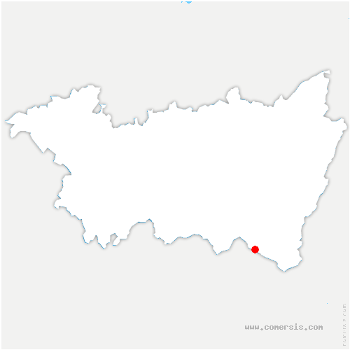 carte de localisation de Champigny-sous-Varennes