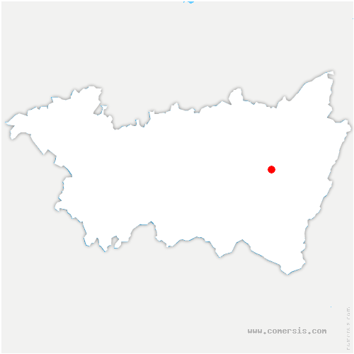 carte de localisation de Chaumont-la-Ville
