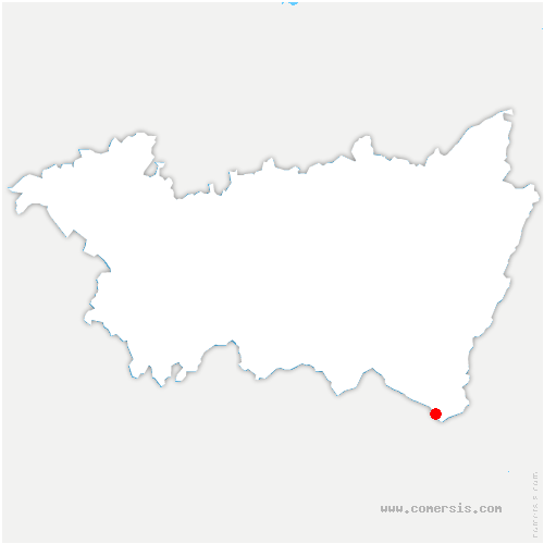 carte de localisation de Chazelles-sur-Albe