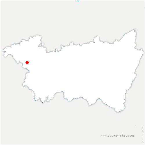 carte de localisation de Circourt-sur-Mouzon