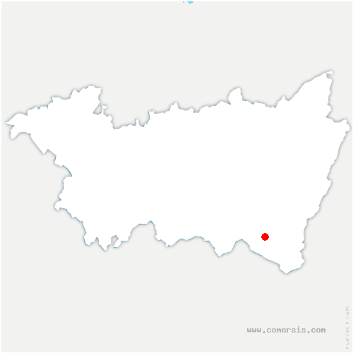carte de localisation de Coiffy-le-Bas