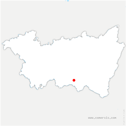 carte de localisation de Dampierre