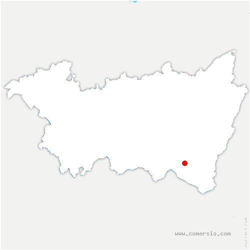 carte de localisation de Damrémont