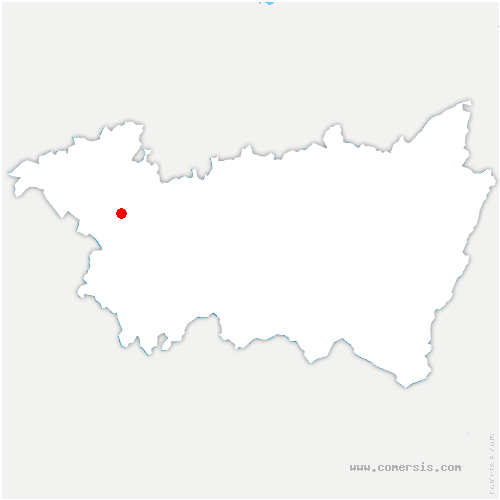 carte de localisation de Darney-aux-Chênes
