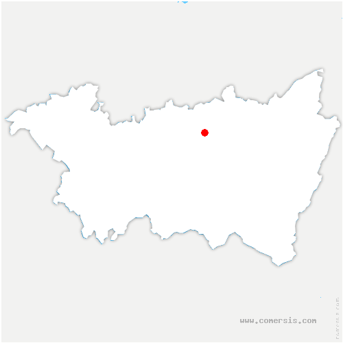 carte de localisation de Domèvre-sur-Durbion