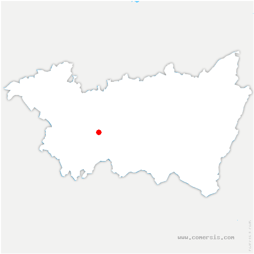 carte de localisation de Dommartin-lès-Vallois