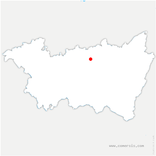 carte de localisation d'Hadigny-les-Verrières