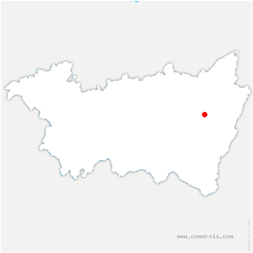 carte de localisation de la Houssière