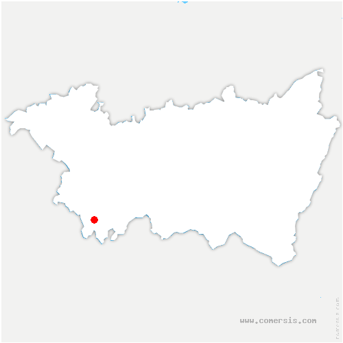 carte de localisation d'Isches