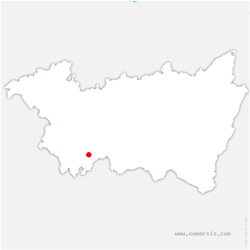 carte de localisation de Monthureux-sur-Saône