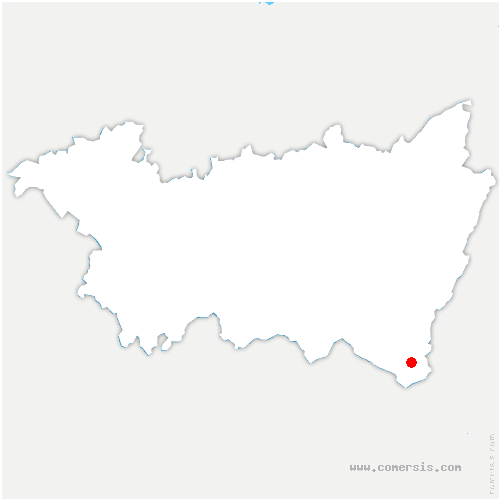 carte de localisation de Neuvelle-lès-Voisey