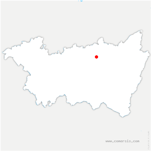 carte de localisation de Padoux