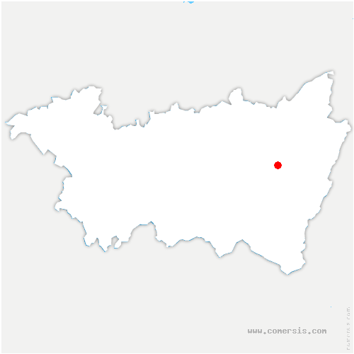 carte de localisation de Poulières