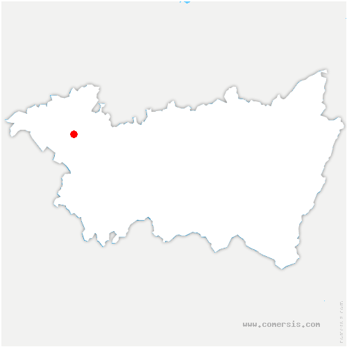 carte de localisation de Rouvres-la-Chétive