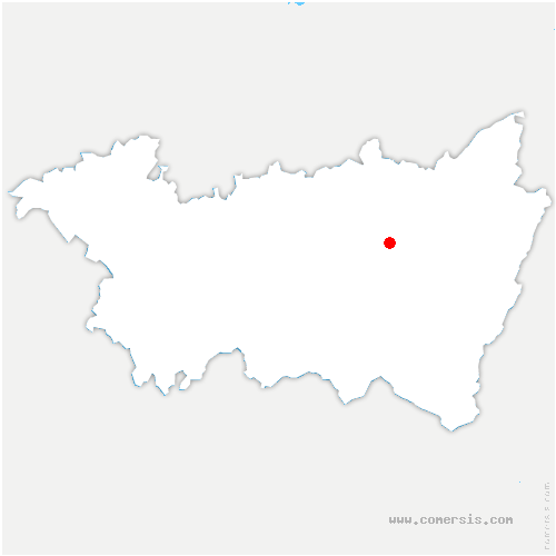 carte de localisation de Saint-Thiébault