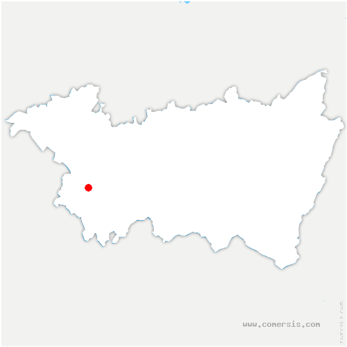 carte de localisation de Vacheresse-et-la-Rouillie