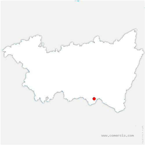 carte de localisation du Val-d'Ajol