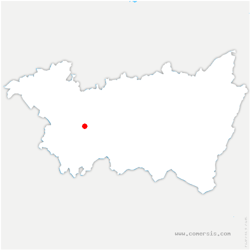 carte de localisation de Valleroy-le-Sec