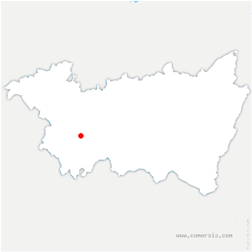 carte de localisation de Viviers-le-Gras