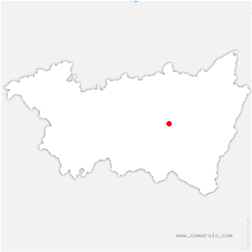 carte de localisation de Vroncourt-la-Côte