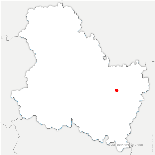 carte de localisation d'Annay-sur-Serein