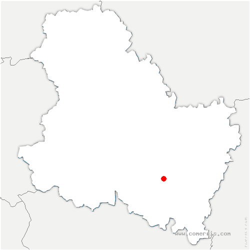 carte de localisation d'Arcy-sur-Cure