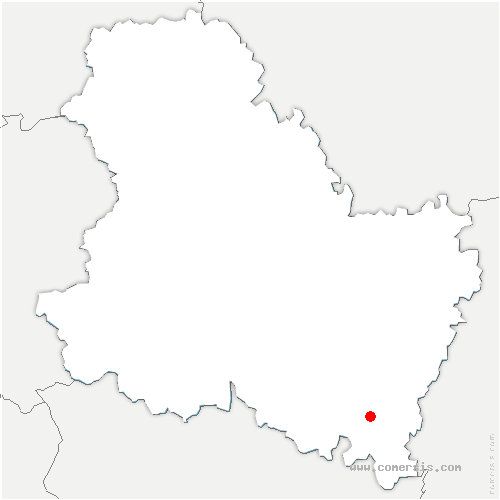 carte de localisation de Avallon