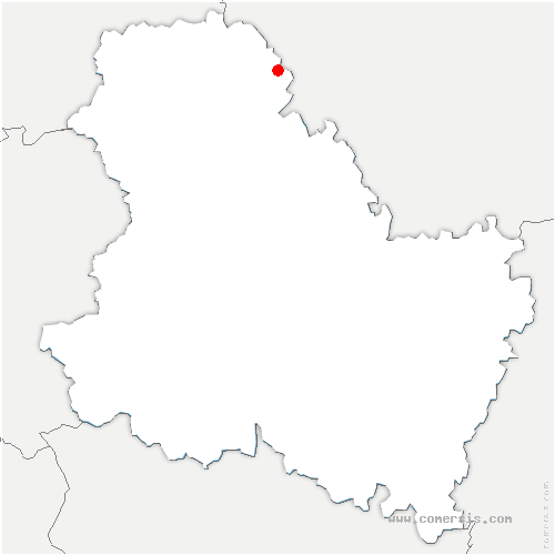 carte de localisation de Bagneaux