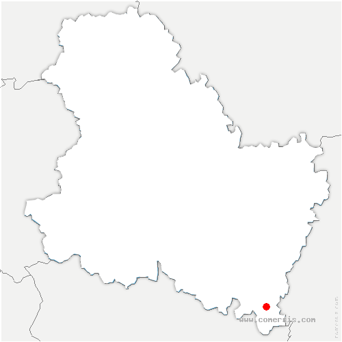 carte de localisation de Beauvilliers